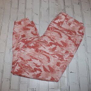 🧡 Wonderly Studio Orange Camo Leggings – XXL Bold Print · Stretch Comfort ·